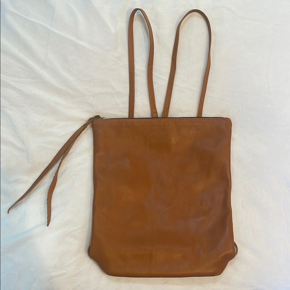 Cleobella Luxury Brown Real Leather Backpack